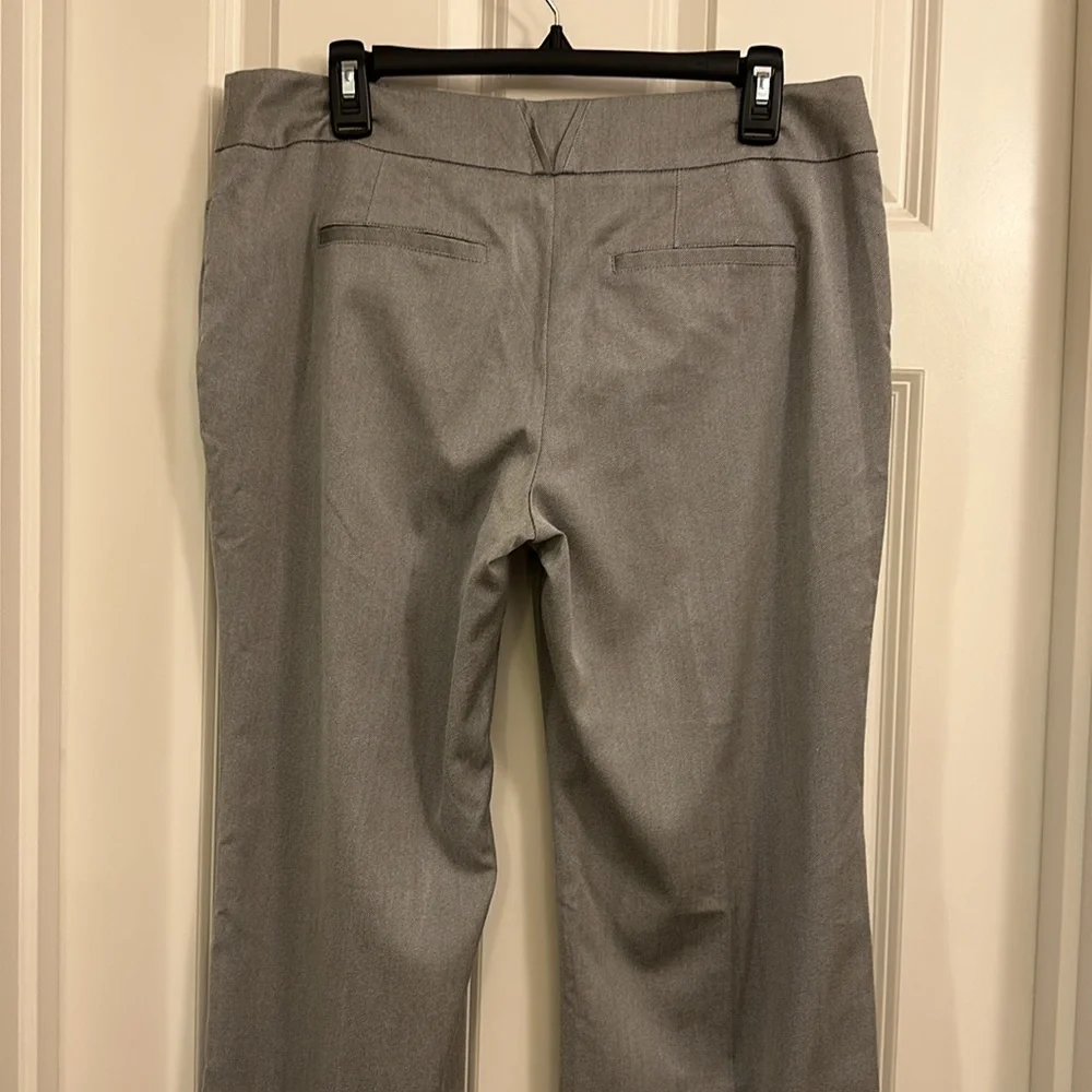 Like New White House Black Market Wide Leg Business Casual Slate Gray Slacks - Picture 4 of 11